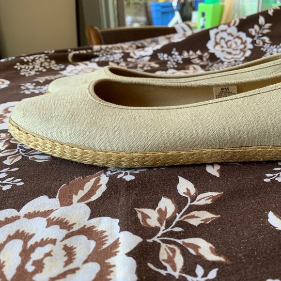 Shoes | Vintage Liz Claiborne Canvas Flats, Natural & Jute Colour | 9M - Picture 10 of 13